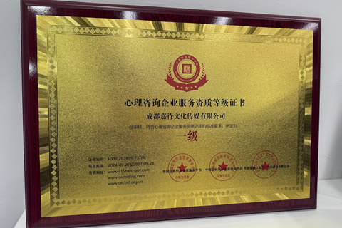 心理咨询服务等级一级服务资质